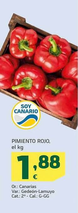 HiperDino Pimiento rojo oferta