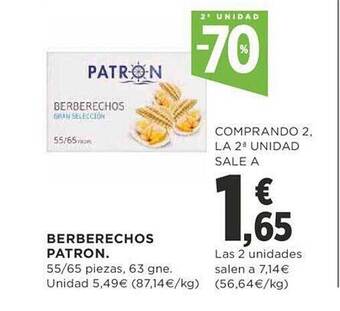 Supercor Berberechos patron oferta