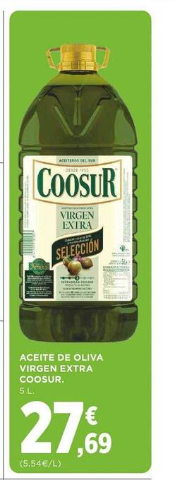 Supercor Aceite de oliva virgen extra coosur oferta