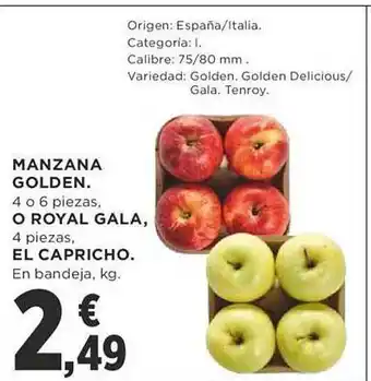 Supercor Manzana golden o royal gala, el capricho oferta