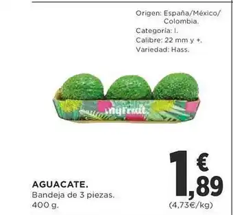 Supercor Aguacate bandeja oferta