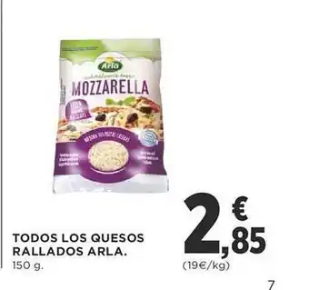 Supercor Todos los quesos rallados arla oferta