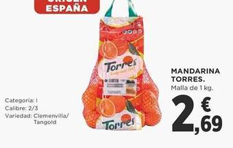 Supercor Mandarina torres oferta