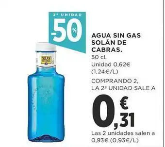 Supercor Exprés 2a unidad -50% agua sin gas solán de cabras oferta