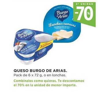 Supercor 2a unidad -70% queso burgo de arias oferta