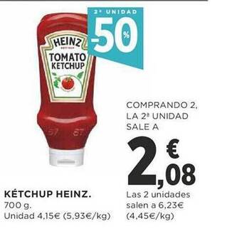 Supercor Exprés 2a unidad -50% kétchup heinz oferta