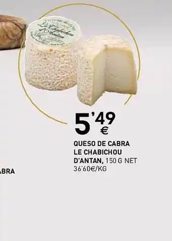 BM Supermercados Queso de cabra le chabichou d'antan oferta