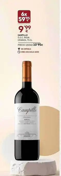 BM Supermercados Campillo d.o.c. rioja crianza oferta