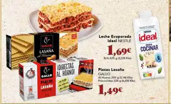 Gadis Leche evaporada ideal nestlé placas lasaña gallo oferta