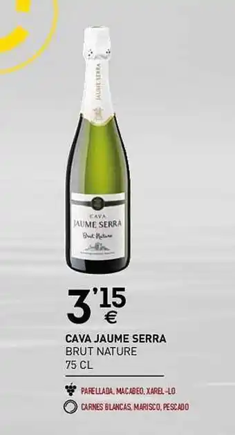 BM Supermercados Cava jaume serra brut nature oferta