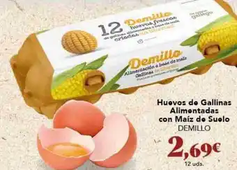 Gadis Huevos de gallinas alimentadas con maiz de suelo demillo oferta