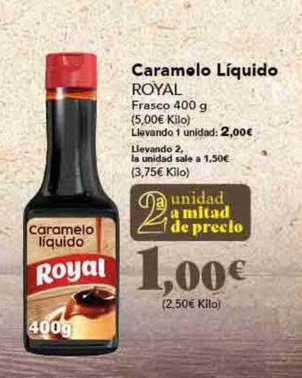 Gadis Caramelo liquido royal oferta
