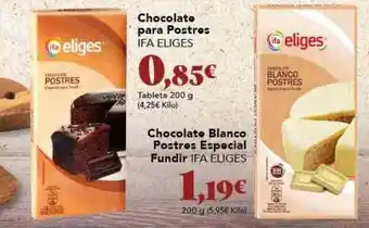 Gadis Chocolate para postres ifa eliges chocolate blanco postres especial fundir ifa eliges oferta