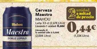 Gadis Cerveza maestra mahou oferta