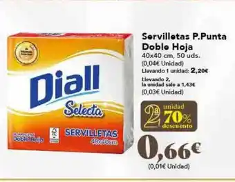Gadis 2a unidad 70% descuento servilletas p.punta doble hoja oferta