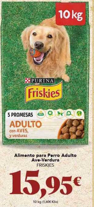 Gadis Alimento para perro adulto ave-verdura friskies oferta