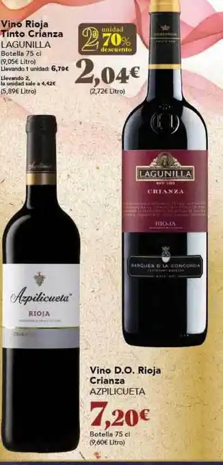 Gadis Vino rioja tinto crianza lagunilla vino d.o. rioja crianza azpilicueta oferta