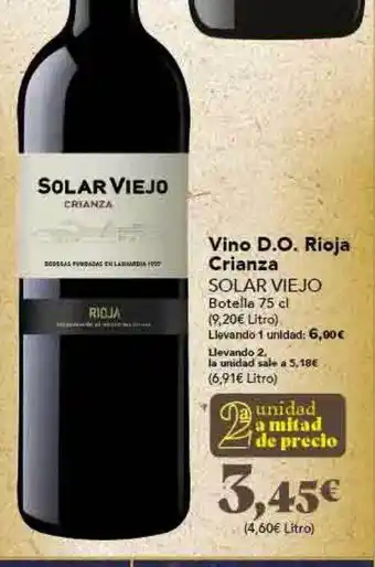 Gadis Vino d.o. rioja crianza solar viejo oferta