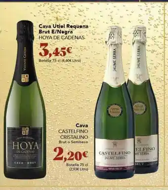 Gadis Cava utiel requena brut e negra hoya de cadenas cava castelfino cristalino oferta