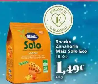 Gadis Snacks zanahoria maíz solo eco hero oferta