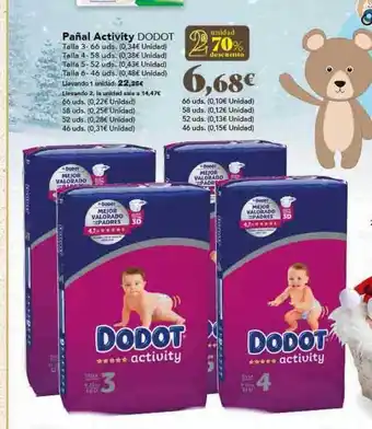 Gadis 2a unidad 70% descuento pañal activity dodot oferta