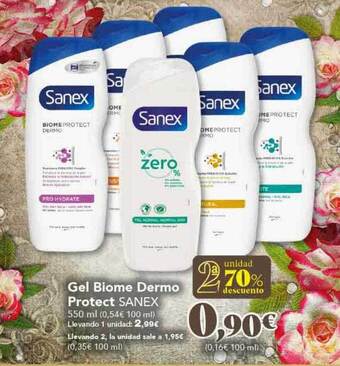 Gadis 2a unidad 70% descuento gel biome dermo protect sanex oferta