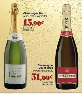 Gadis Champagne brut auguste lavoisier champagne cuvee brut piper-heidsieck oferta