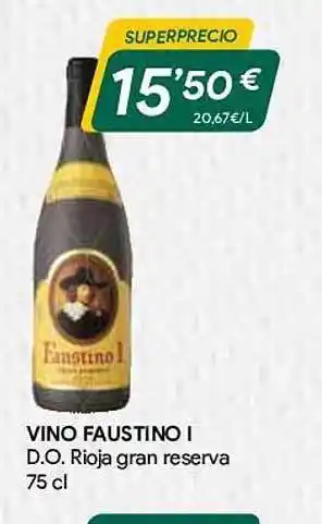 Masymas Vino faustino i d.o. rioja gran reserva oferta