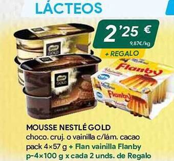 Masymas Mousse nestlé gold oferta