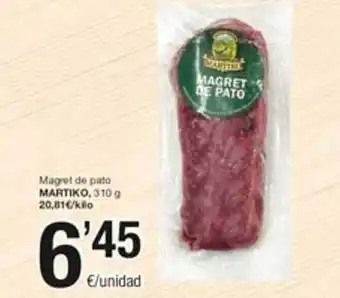 SPAR Magret de pato martiko oferta