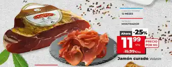 Dia Jamón curado Volatin rtesano piel o Pechuga de pavo Monells oferta