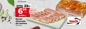 Dia Bacon ahumado sin lactosa Monells oferta