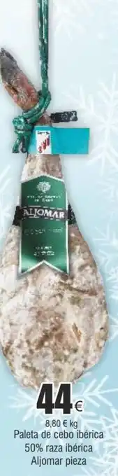 FROIZ Paleta de cebo ibérica 50% raza ibérica aljomar pieza oferta