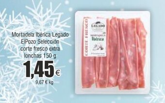 FROIZ Mortadela ibérica legado elpozo selección corte fresco extra lonchas 150 g oferta