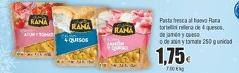 FROIZ Pasta fresca al huevo rana tortellini rellena de 4 quesos oferta