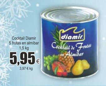 FROIZ Cocktail diamir 5 frutas en almibar 1,5 kg oferta