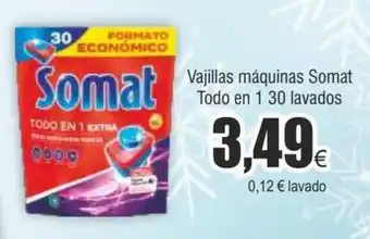 FROIZ Vajillas máquinas somat todo en 1 30 lavados oferta