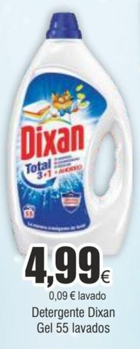 FROIZ Detergente dixan gel 55 lavados oferta