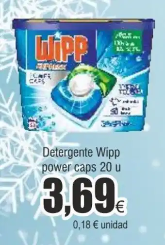 FROIZ Detergente wipp power caps 20 u oferta