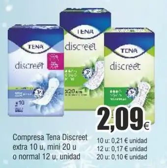 FROIZ Compresa tena discreet extra 10 u oferta