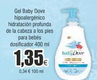 FROIZ Gel baby dove hipoalergénico oferta