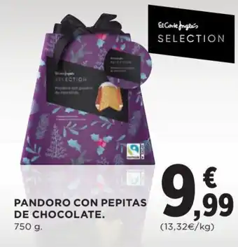 Hipercor Pandoro con pepitas de chocolate oferta
