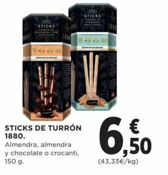 Hipercor Sticks de turrón 1880 oferta