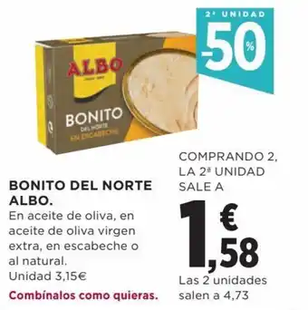 Hipercor Bonito del norte ALBO oferta