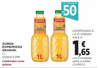 Hipercor Zumos exprimidos GRANINI oferta