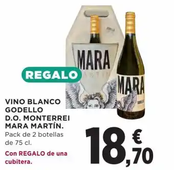 Hipercor Vino blanco godello D.O. monterrei mara martin oferta