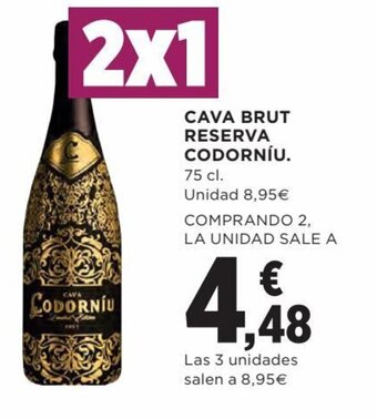 Hipercor Cava brut reserva codorniu oferta