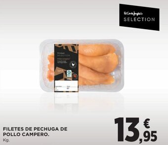 Hipercor Filetes de pechuga de pollo campero oferta