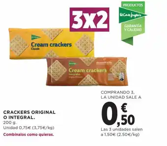 Hipercor Crackers original o integral oferta