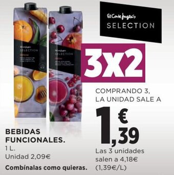 Hipercor Bebidas funcionales oferta